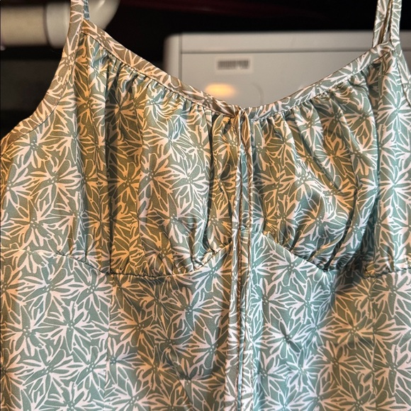 SHEIN Elegant Green Floral Dress - Picture 5 of 6